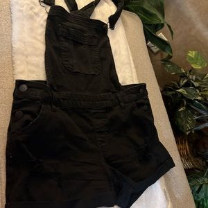 Black Short overalls set